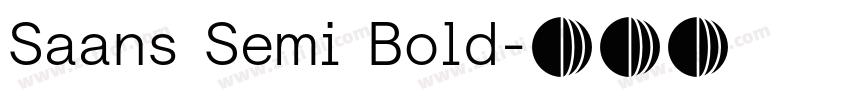 Saans Semi Bold字体转换